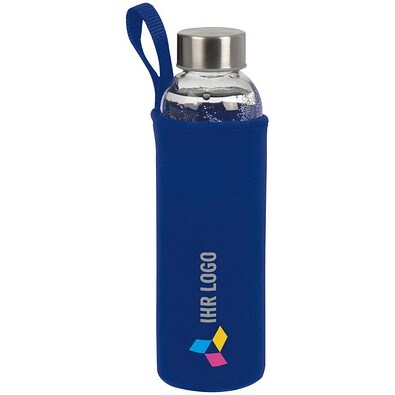 Trinkflasche Klagenfurt mit Sleeve, 500 ml, blau