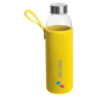 Trinkflasche Klagenfurt mit Sleeve, 500 ml, gelb