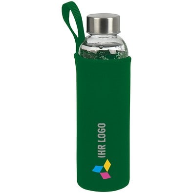 Trinkflasche Klagenfurt mit Sleeve, 500 ml, grün