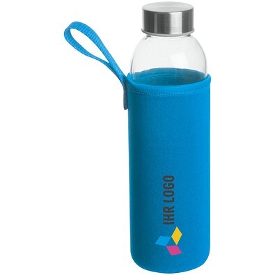 Trinkflasche Klagenfurt mit Sleeve, 500 ml, hellblau