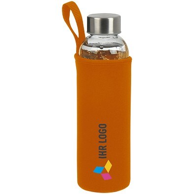 Trinkflasche Klagenfurt mit Sleeve, 500 ml, orange