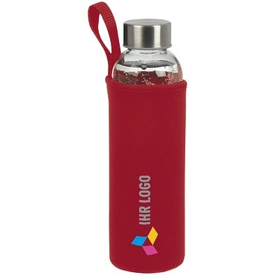 Trinkflasche Klagenfurt mit Sleeve, 500 ml, rot