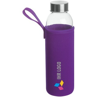 Trinkflasche Klagenfurt mit Sleeve, 500 ml, violett