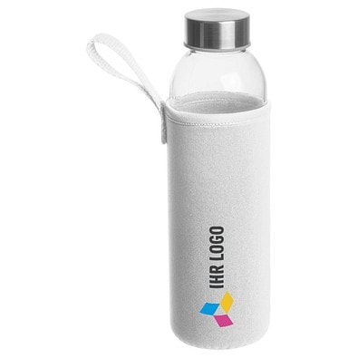 Trinkflasche Klagenfurt mit Sleeve, 500 ml, weiß