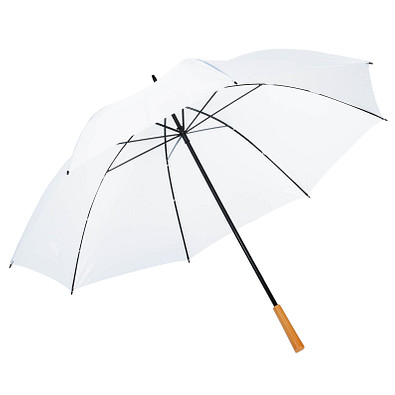Golfschirm Raindrops, weiß