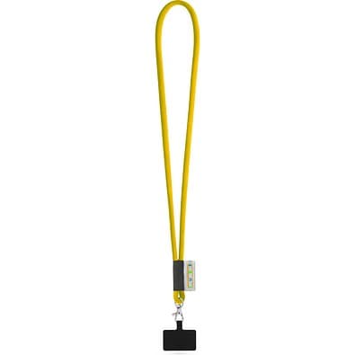 GOSPORT. SET Lanyard TUBE Long (Ø 7 mm) mit 9 mm Auslösekarabiner und Handyhalterung, 310 - Gelb
