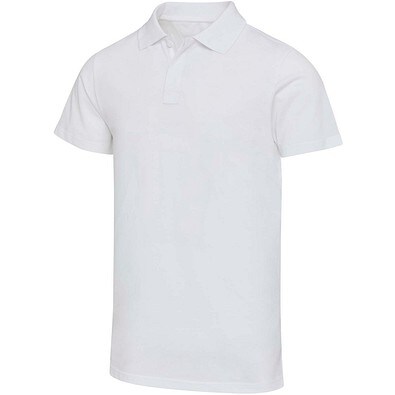 Graphite 180 g/m² Kurzärmeliges Poloshirt Bio Baumwolle (OCS), unisex, weiss, XS