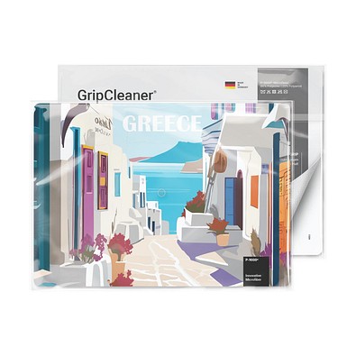 GripCleaner® 4in1 Mousepad 21x15 cm, weiss / individuell