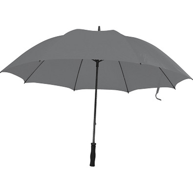 Großer Regenschirm aus Polyester, grau