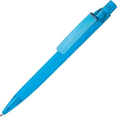 Gummierter Kugelschreiber ORLANDO, hellblau