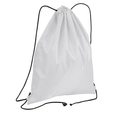 Gymbag aus recyceltem Polyester , weiß