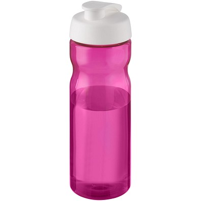 H2O Active® Base 650 ml Sportflasche mit Klappdeckel, magenta/weiß