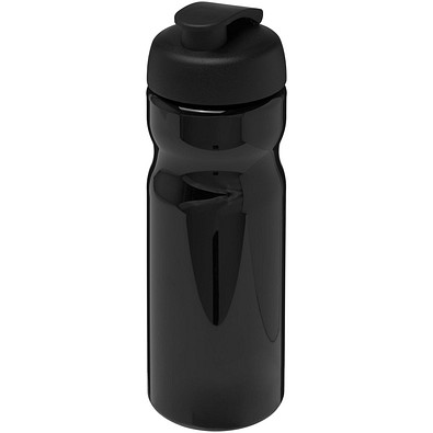 H2O Active® Base 650 ml Sportflasche mit Klappdeckel, schwarz/schwarz