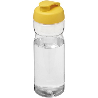H2O Active® Base 650 ml Sportflasche mit Klappdeckel, transparent/gelb