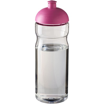 H2O Active® Base 650 ml Sportflasche mit Stülpdeckel, transparent/rosa
