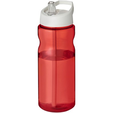 H2O Active® Base Tritan™ 650 ml Sportflasche mit Ausgussdeckel, rot/weiß
