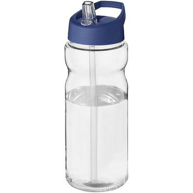 H2O Active® Base Tritan™ 650 ml Sportflasche mit Ausgussdeckel, transparentklar/blau