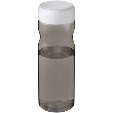 H2O Active® Base Tritan™ 650-ml-Sportflasche mit Drehdeckel, kohle/weiß