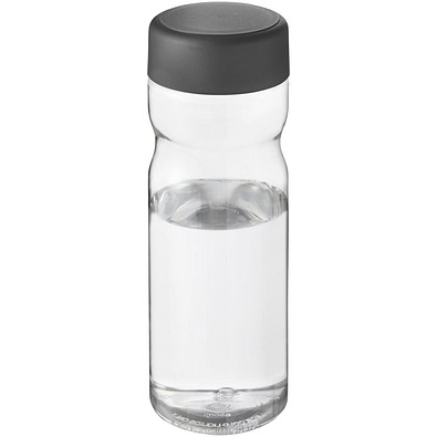H2O Active® Base Tritan™ 650-ml-Sportflasche mit Drehdeckel, transparentklar/grau