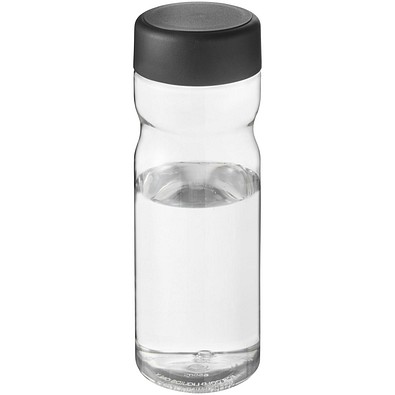 H2O Active® Base Tritan™ 650-ml-Sportflasche mit Drehdeckel, transparentklar/schwarz