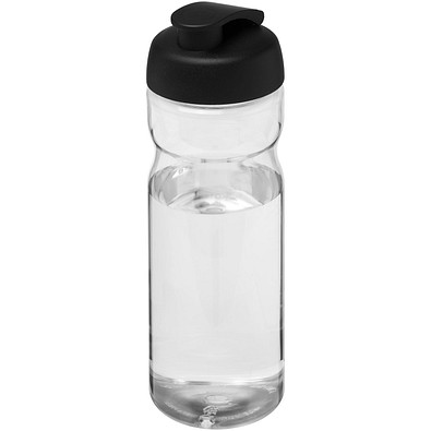H2O Active® Base Tritan™ 650 ml Sportflasche mit Klappdeckel, transparentklar/schwarz