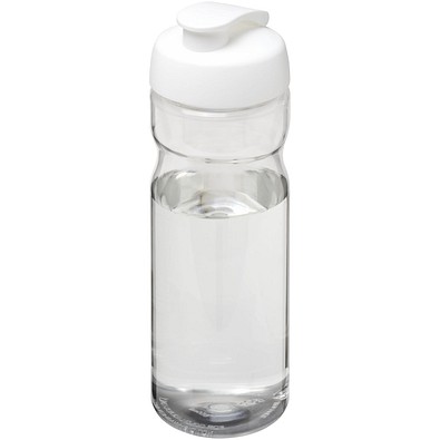 H2O Active® Base Tritan™ 650 ml Sportflasche mit Klappdeckel, transparentklar/weiß