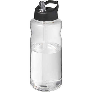 H2O Active® Big Base 1L Sportflasche mit Ausgussdeckel, schwarz