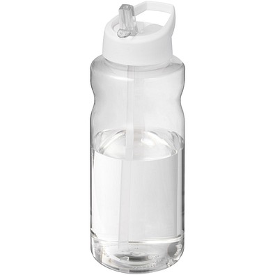H2O Active® Big Base 1L Sportflasche mit Ausgussdeckel, weiss