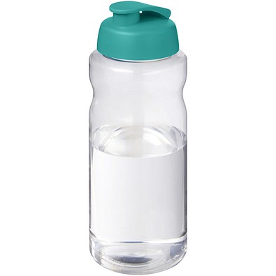 H2O Active® Big Base 1L Sportflasche mit Klappdeckel, aquablau