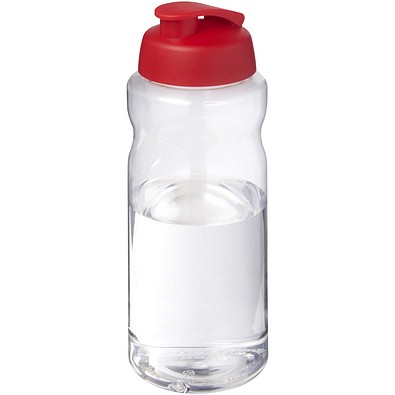 H2O Active® Big Base 1L Sportflasche mit Klappdeckel, rot