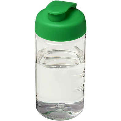 H2O Active® Bop 500 ml Sportflasche mit Klappdeckel, transparent/grün