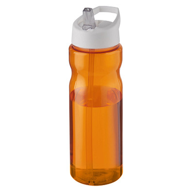 H2O Active® Eco Base 650 ml Sportflasche mit Ausgussdeckel, orange/ weiß