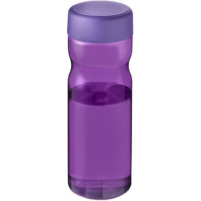 H2O Active® Eco Base 650 ml Sportflasche mit Drehdeckel, lila/ weiß