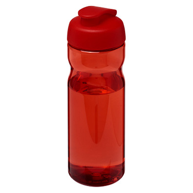 H2O Active® Eco Base 650 ml Sportflasche mit Klappdeckel, rot/ rot