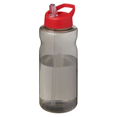 H2O Active® Eco Big Base 1L Sportflasche mit Ausgussdeckel, kohle