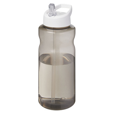 H2O Active® Eco Big Base 1L Sportflasche mit Ausgussdeckel, kohle