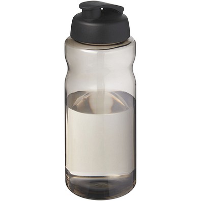H2O Active® Eco Big Base 1L Sportflasche mit Klappdeckel, kohle/schwarz