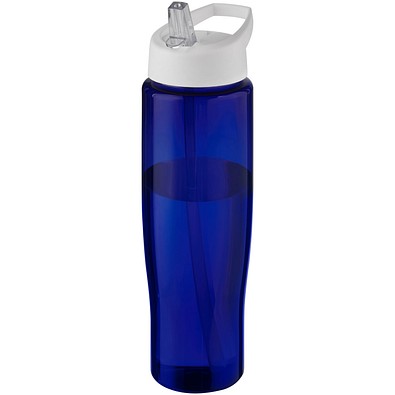 H2O Active® Eco Tempo 700 ml Sportflasche mit Ausgussdeckel, weiß/blau