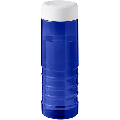 H2O Active® Eco Treble 750 ml Sportflasche mit Drehdeckel, blau, weiß