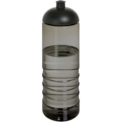 H2O Active® Eco Treble 750 ml Sportflasche mit Stülpdeckel, kohle, weiß