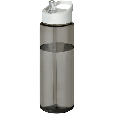 H2O Active® Eco Vibe 850 ml Sportflasche mit Ausgussdeckel, kohle, weiß