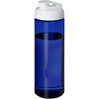 H2O Active® Eco Vibe 850 ml Sportflasche mit Klappdeckel, blau, weiß