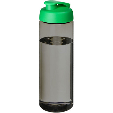 H2O Active® Eco Vibe 850 ml Sportflasche mit Klappdeckel, kohle, grün