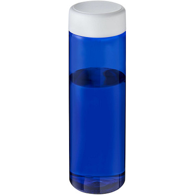 H2O Active® Eco Vibe 850 ml Wasserflasche mit Drehdeckel, blau, weiß