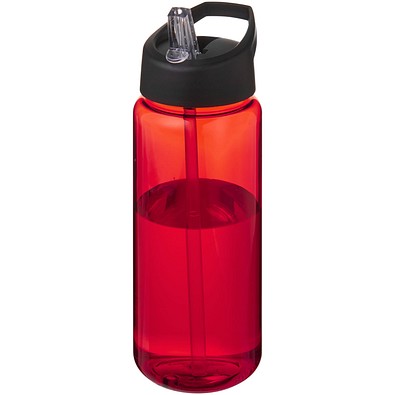 H2O Active® Octave Tritan™ 600 ml Sportflasche mit Ausgussdeckel, rot/schwarz