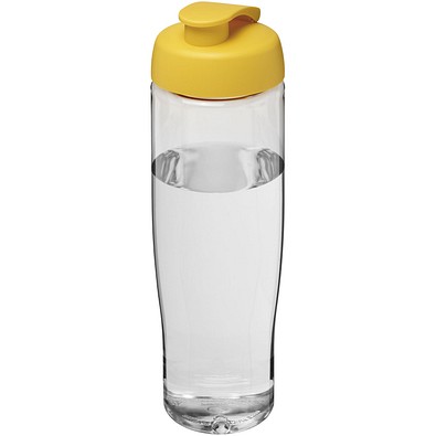 H2O Active® Tempo 700 ml Sportflasche mit Klappdeckel, transparent/gelb