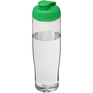 H2O Active® Tempo 700 ml Sportflasche mit Klappdeckel, transparent/grün