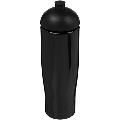 H2O Active® Tempo 700 ml Sportflasche mit Stülpdeckel, schwarz/schwarz