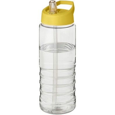 H2O Active® Treble 750 ml Sportflasche mit Ausgussdeckel, transparent/gelb