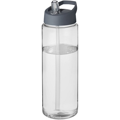 H2O Active® Vibe 850 ml Sportflasche mit Ausgussdeckel, transparent/stormgrey